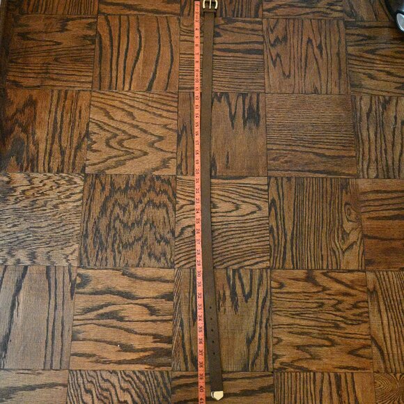 Michael Kors Leather Belt – Medium Brown – Gold Buckle – 41” - Picture 7 of 8